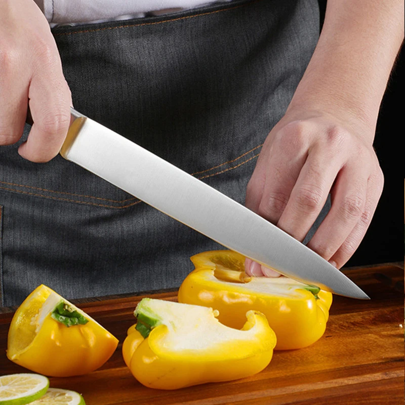 Top Seller 15 Pieces Kitchen Knives Stainless Steel Hollow Handle Self Sharpening Chef Kitchen Knife Set With Block