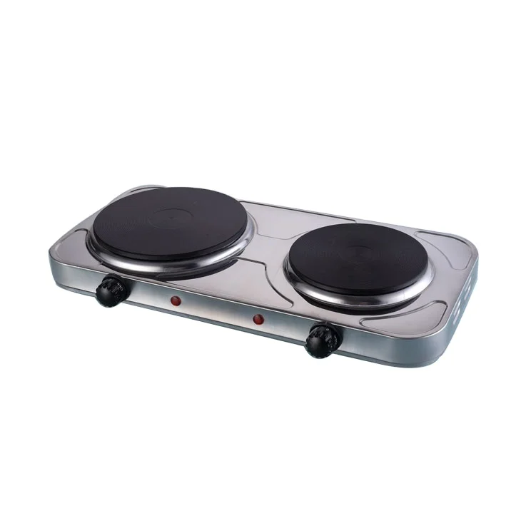 2500 Вт двойная горелка, корпус S/S, электрическая плита для приготовления пищи и домашнего использования