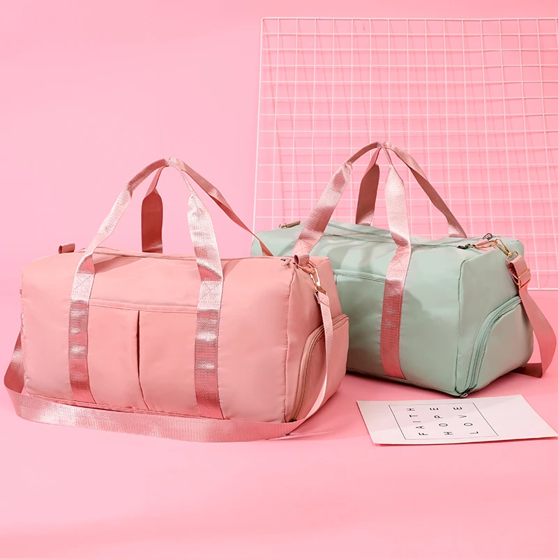 2024 Hot Selling Custom Logo Wholesale Separated Waterproof Portable Travel Bag Large Luggage Tote Yoga Training Gym Duffel Bag
