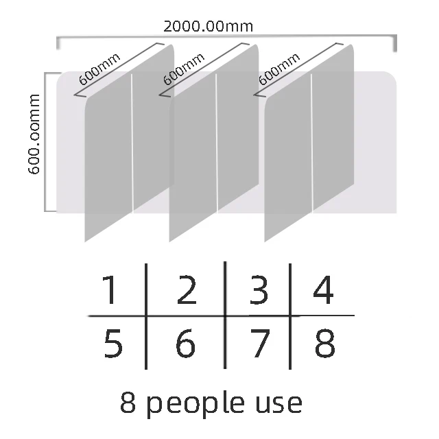 OEM desk shield acrylic dividers  acrylic folding sneeze guard barrier foldable desktop shields