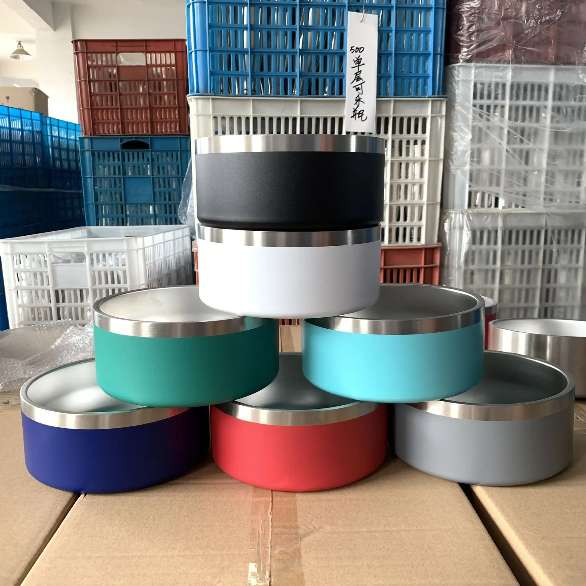  32 унций 64oz противоскользящие кормушка для домашних животных кота Переводные чаша Премиум 304 из нержавеющей стали миски собак