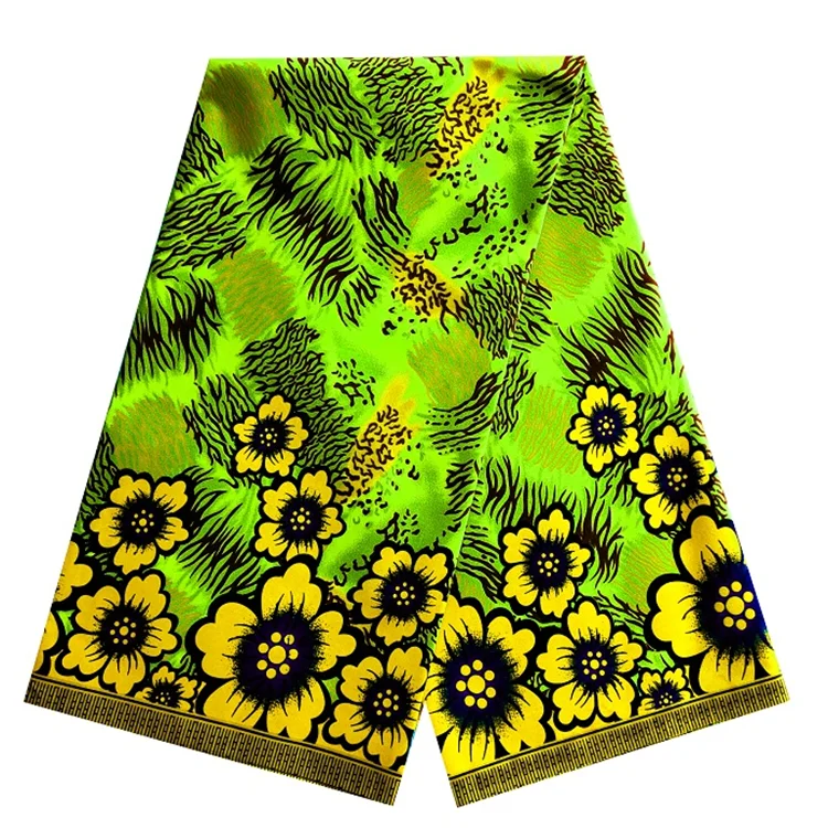 African Cheap Printed Fabric 100% polyester printing Wax Fabric African Wax Print 6 Yards real wax