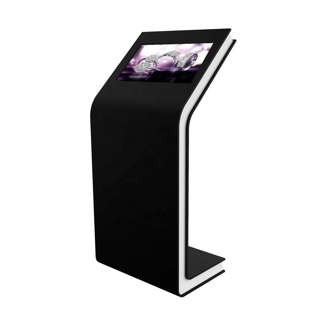 Hot selling-32 inch Interactive LCD display Touch Screen L shaped kiosk information kiosk with free software touch screen kiosk