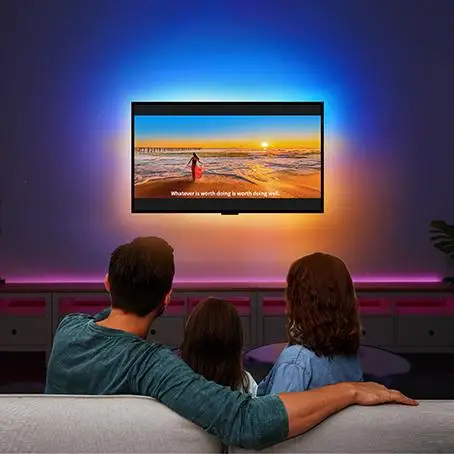 Lytmi HDMI 2.0 Neo Sync Box with Ambient Light LED TV Backlight Strips for 91-120 inch TV