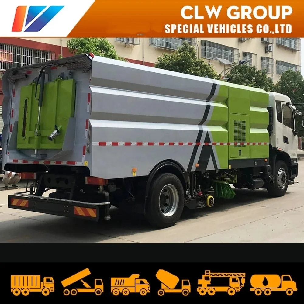 Dongfeng snow broom sweeper Truck 16m3/16000L/16000litres Road Cleaning Washer Equipment