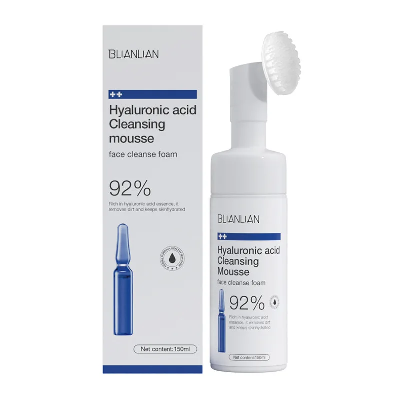 150ml makeup remover vitamin c green tea cleansing mousse facial cleanser face wash cleansing mousse foam with air pump