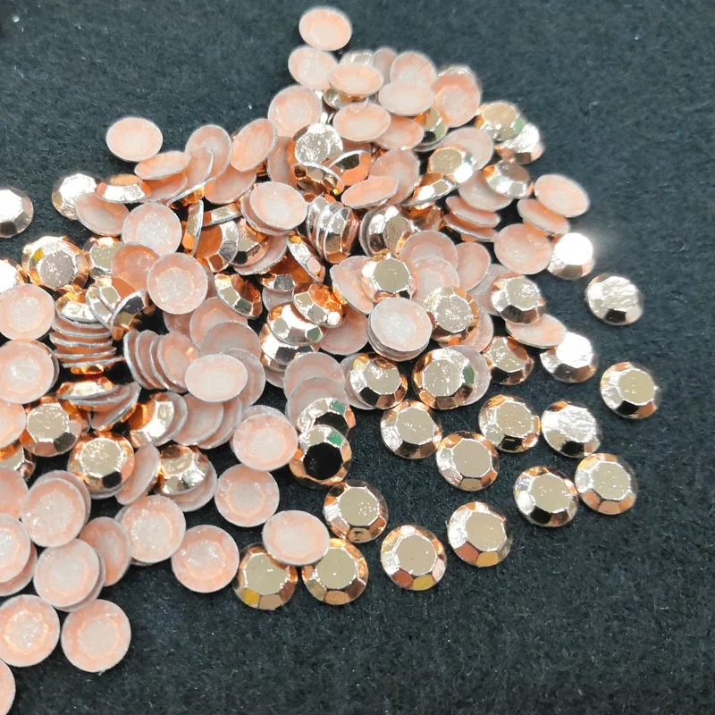 transfer material metal studs hot fix octagon aluminum iron on rhinestuds