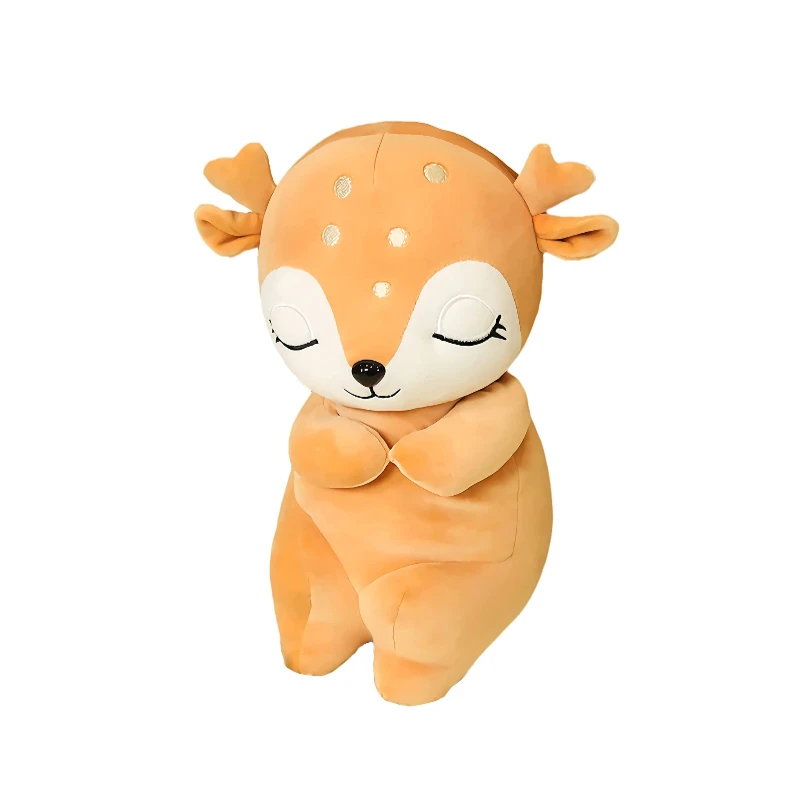 Custom animals cotton soft stuffed realistic animated moose blank for sublimation Christmas toys mini reindeer deer plush toy