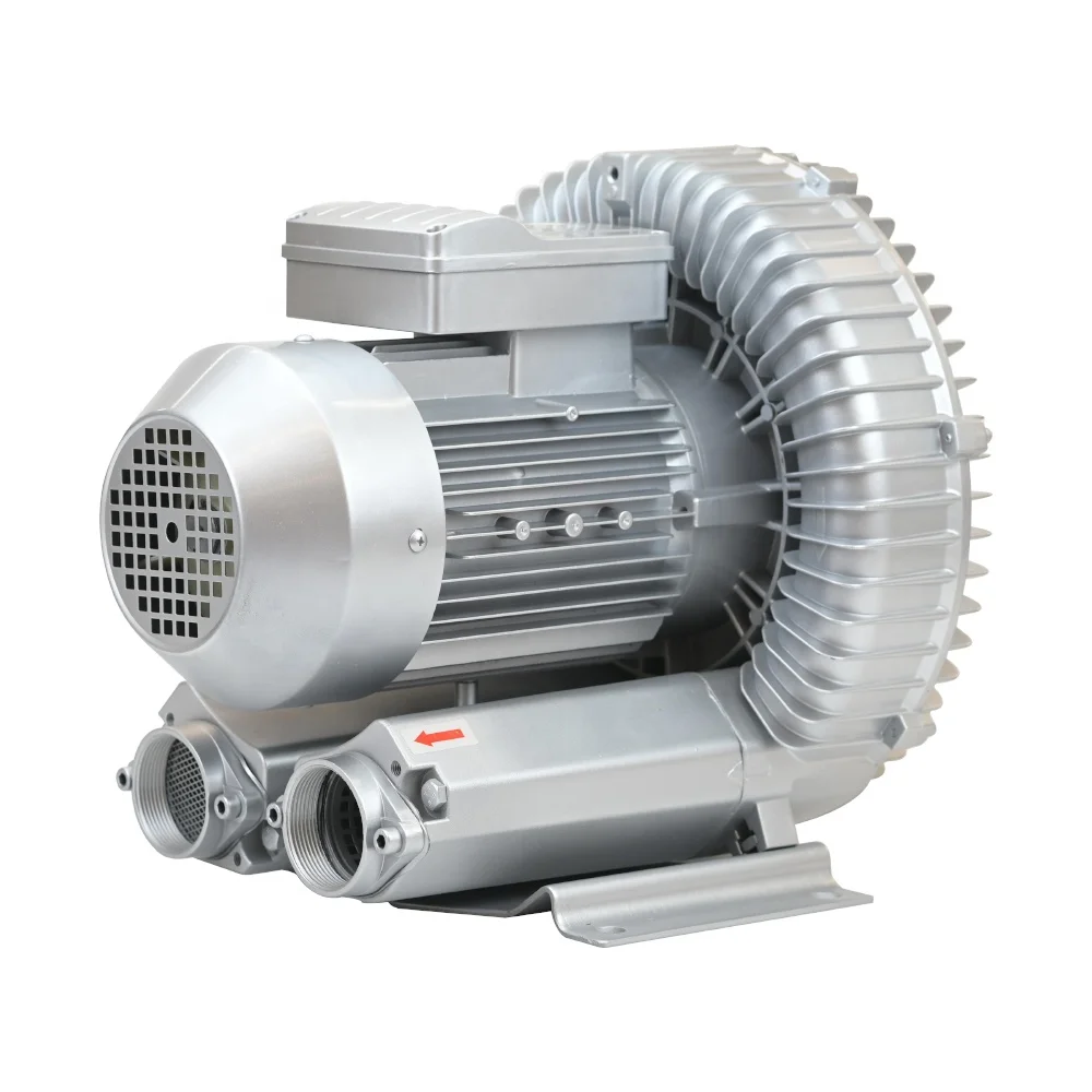 Factory Price CE Single-Phase 220V Air Vacuum Pump Machine Blower 0.5HP-3HP Side Channel Ring Blowers