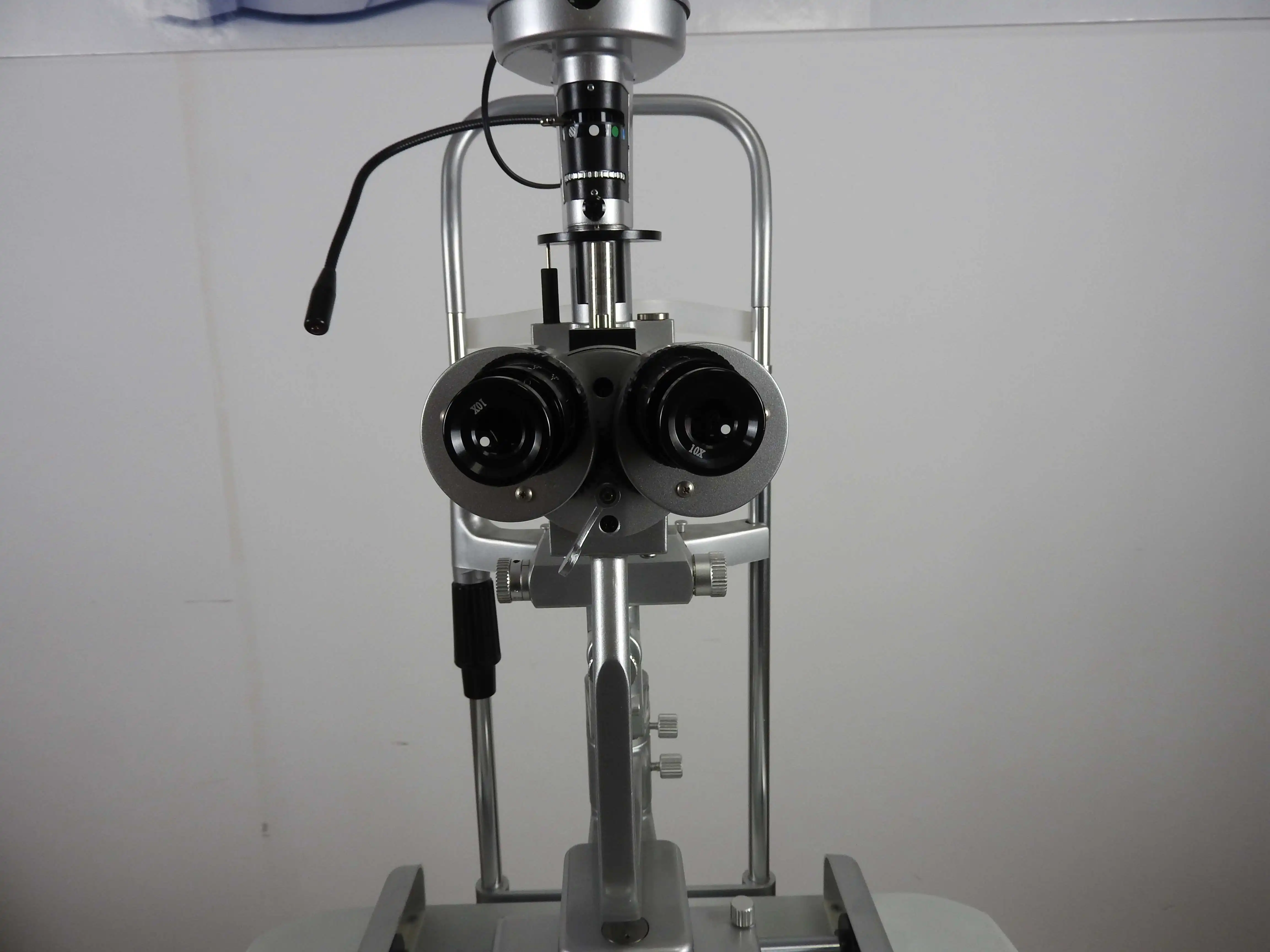 0~10mm Adjustable 12v/50w Halogen Bulb Ophthalmic Equipment Two Steps Slit Lamp With Tonometer