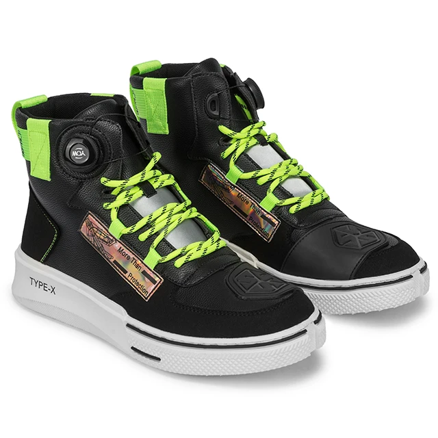 SCOYCO Black Biker Boots Men Motorcycle Riding Shoes