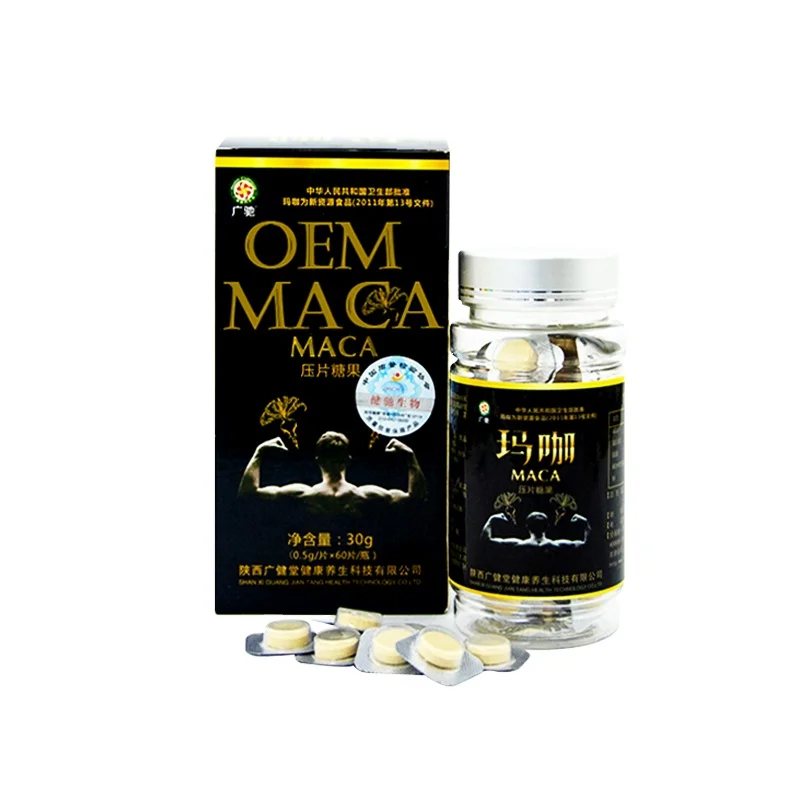 Maca Ginseng Candy to Improve Libido Tablets Anti-Fatigue Tablet Candy