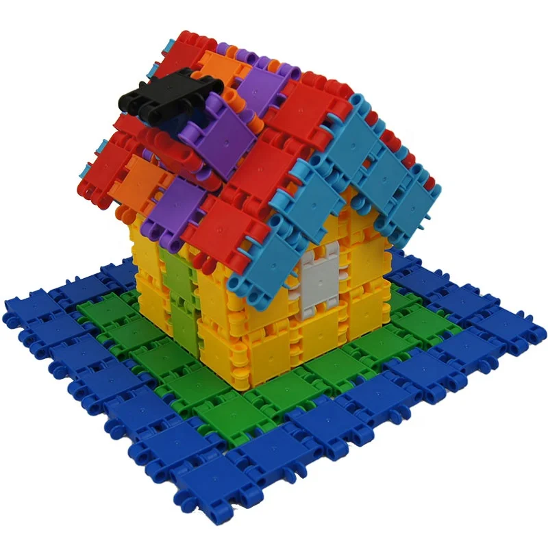 Hot slae high quality educational plastic equipment indoor toys construction toys set building block for children