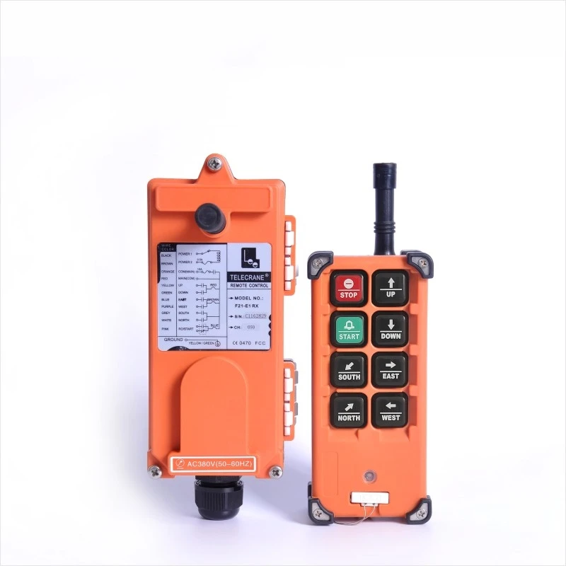 TELEcrane 8 кнопки клавиши F21-E1B высокое качество AC380V/220V/36V беспроводной пульт дистанционного радиоуправления для крана и лебедки