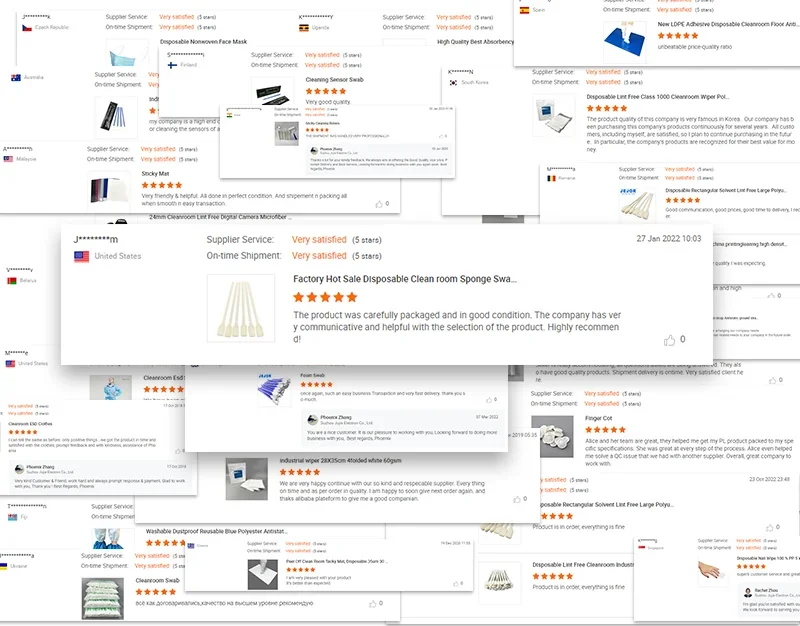 JEJOR Cotton Bud Industrial Printer Head Lint Free Cleaning Cleanroom Foam swabs