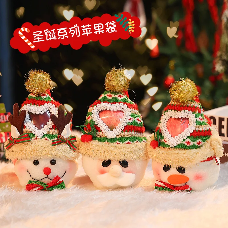 BuPao новые рождественские украшения Рождественская сумка для яблок Санта-Клауса снеговика Подарочная конфет
