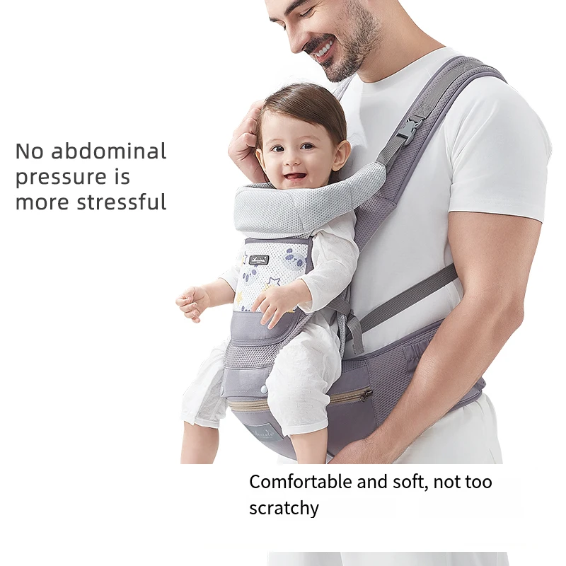 2024 new arrival baby carrier with lumbar support hip seat carrier Kangaroo bag