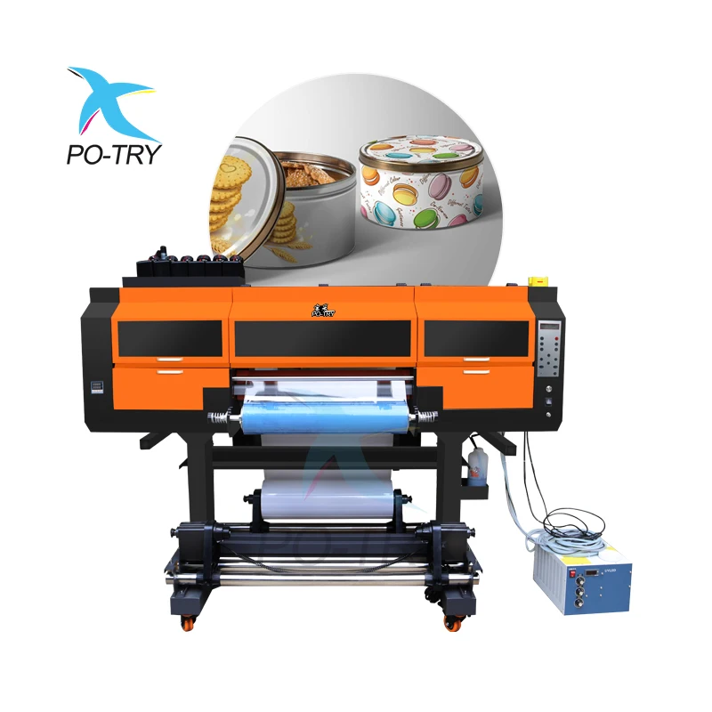 Po-try Manufacturer Uv Dtf Film Printer All In One 2 in 1 a3 30cm Uv Dtf Sticker Printer With laminator