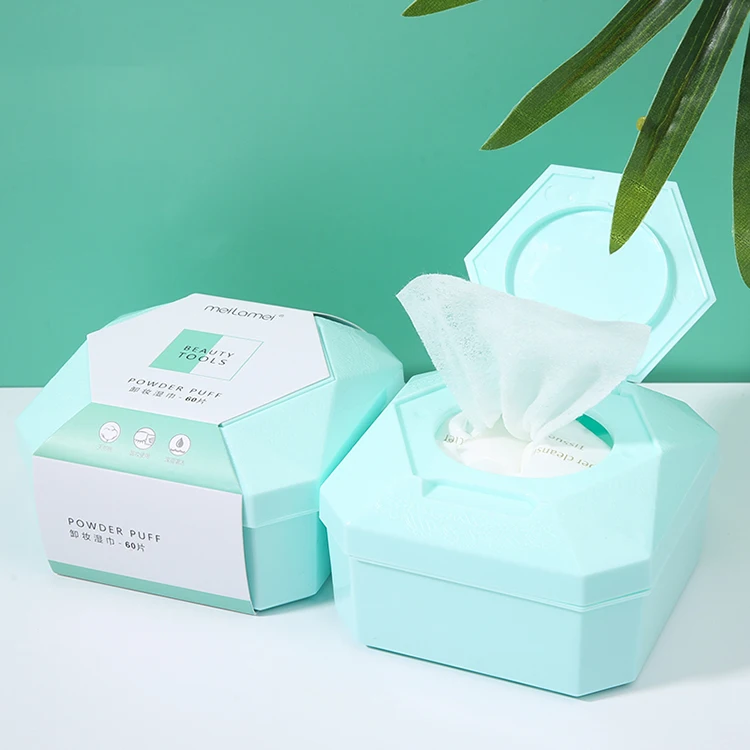 Meilamei Beauty Tools 60pcs Natural Custom Logo Private Label Makeup Remover Wipes MLM-A507