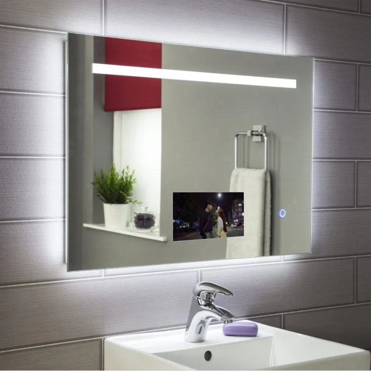 2020 Китай Поставщик Горячая продажа IP44 Водонепроницаемый отель ванная комната LED зеркало ТВ