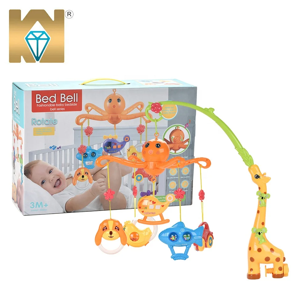 
Musical Removable Giraffe Hanging Rattle Rotate Baby Bed Bell For New Born Baby 