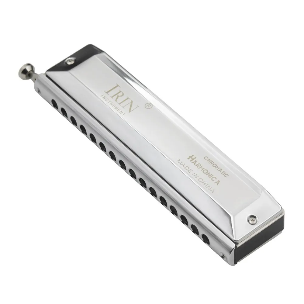 16 Hole 64 Tones Chromatic Harmonica Mouth Organ Key of C Reed Wind Instrument for Beginners Adults Music Lovers with Cleaning C