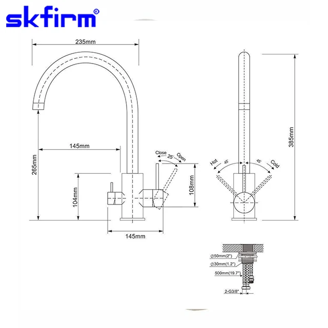 Triflow Deluxe Chrome 3 Way Filtered Drinking Mixer Tri Flow Three Way Hot Cold Filter Water Tap