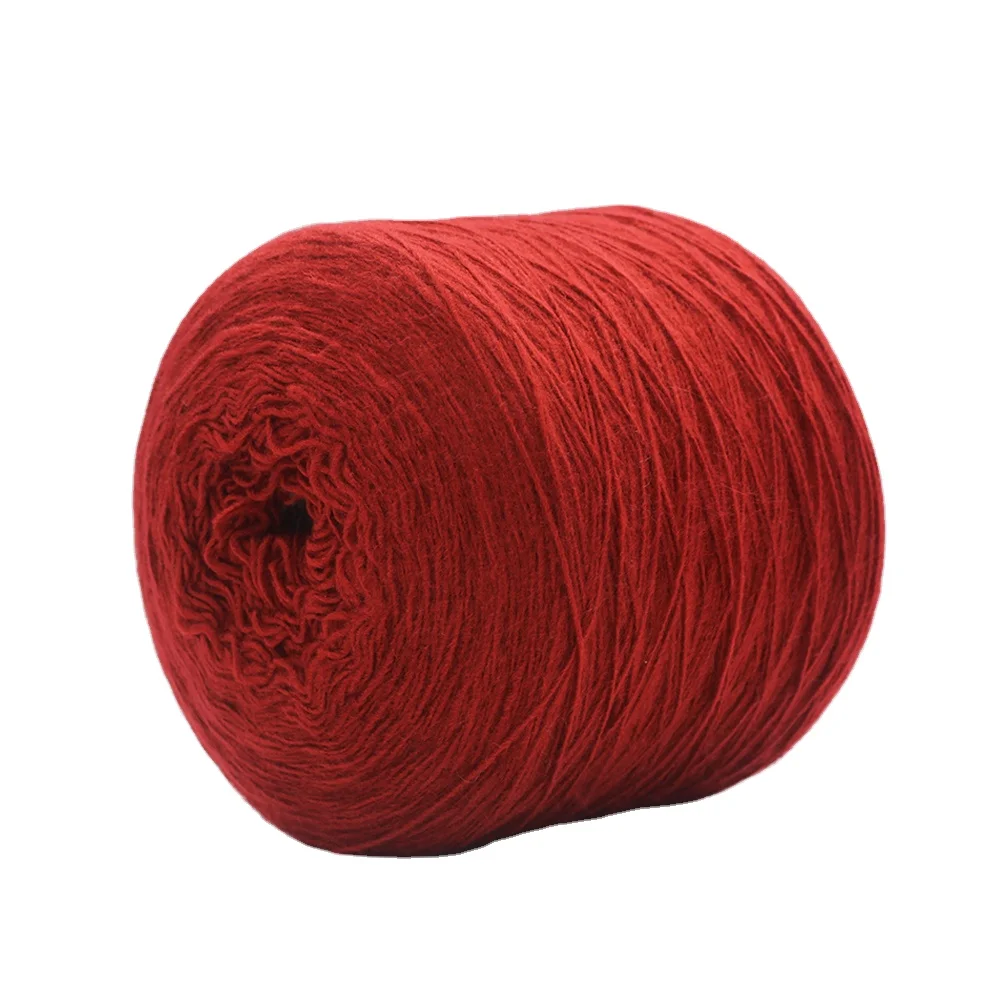 Best Selling Iceland Yarn Red Acrylic Merino Wool Knitting Scarf Dyed and Ring Spun for Sewing Weaving Embroidery Recycled