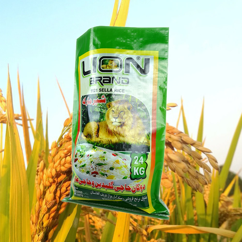 Низкая цена оптовая продажа пластиковых мешков для риса 15 кг 25 50 Цена ламинированного мешок