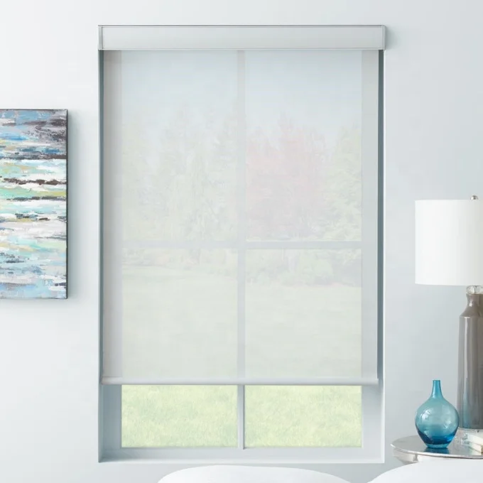 High quality Sunscreen Zipper Roller Window blinds for Bedroom House Office