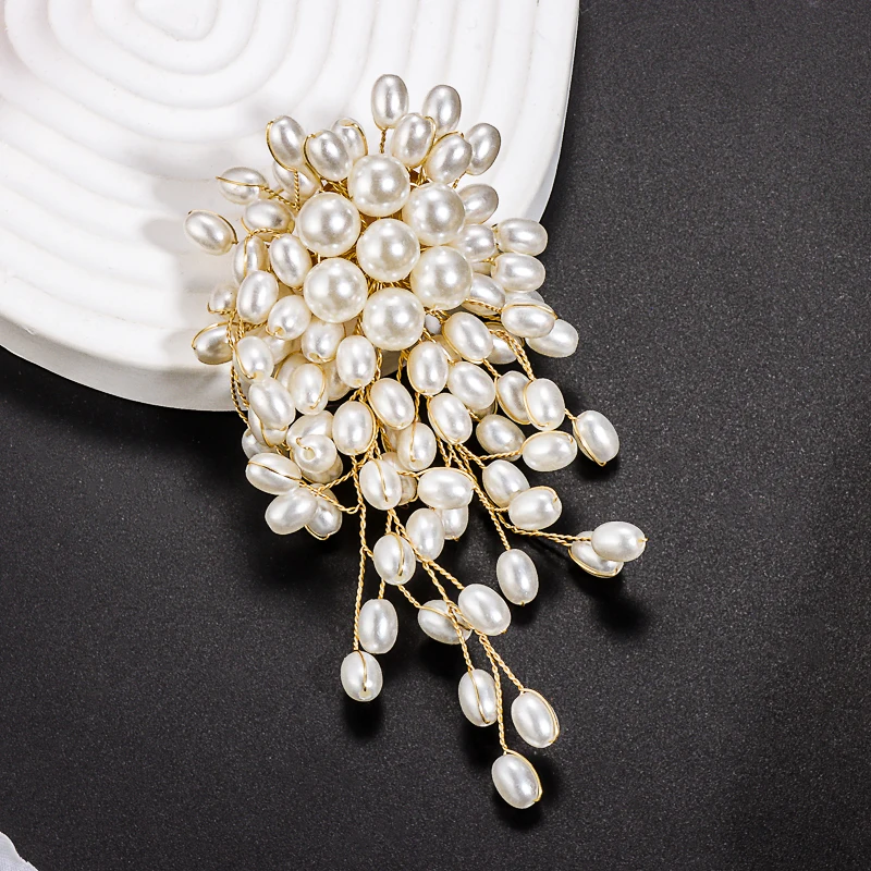 Haosen New Design Fashion Trendy Jewelry High Quality Pearl Women Brooch
