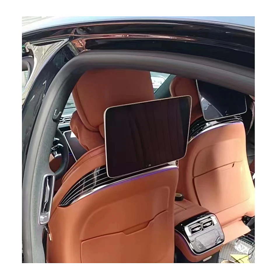 Car Headrest Android Monitor Dedicated for Mercedes S Class W223 S400L S450L S500L 2021 2022 2023 Rear Seat Multimedia Screen