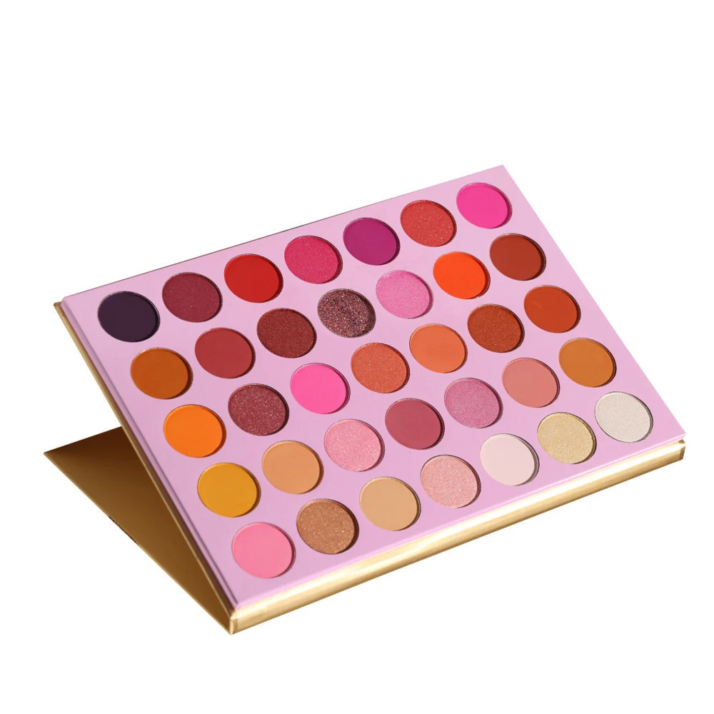 OEM Eye Shadow Cosmetics 35 Colors Eyeshadow Palette Private Label Powder Waterproof