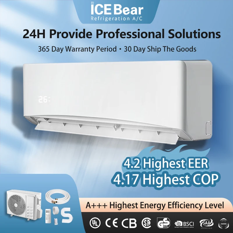 5000 Btu мини Сплит Кондиционер переменного тока инвертор 220V-50 Гц R410A 1800 высокого класса настенные кондиционеры Wifi