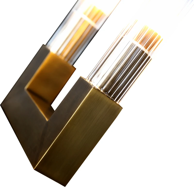 Postmodern Vintage LED Wall Light Modern White Antique Brass Glass Wall Lamps Kitchen Restaurant Bedroom Indoor Light Decor