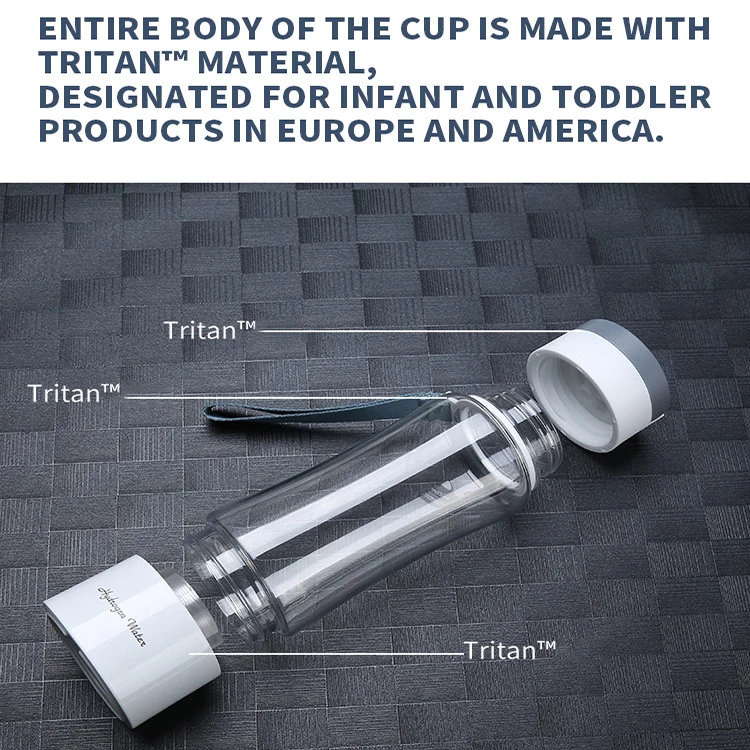 Ur-health Portable Hydrogen Water Generator Bottle Alkaline Water Bottle 380ml