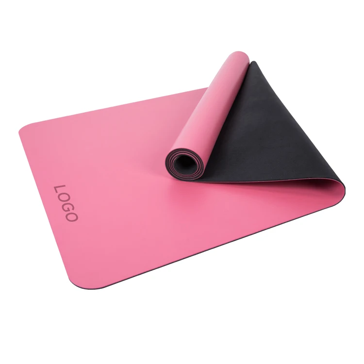2024 Factory Custom LOGO Drop Ship Sweat Resistant Plain Print Non Slip PU Rubber Yoga Mat