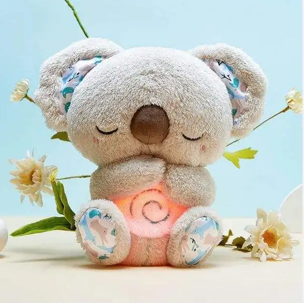 Leemook hot sale children plush toys babies koala stuffed animal plush sleeping toy with music