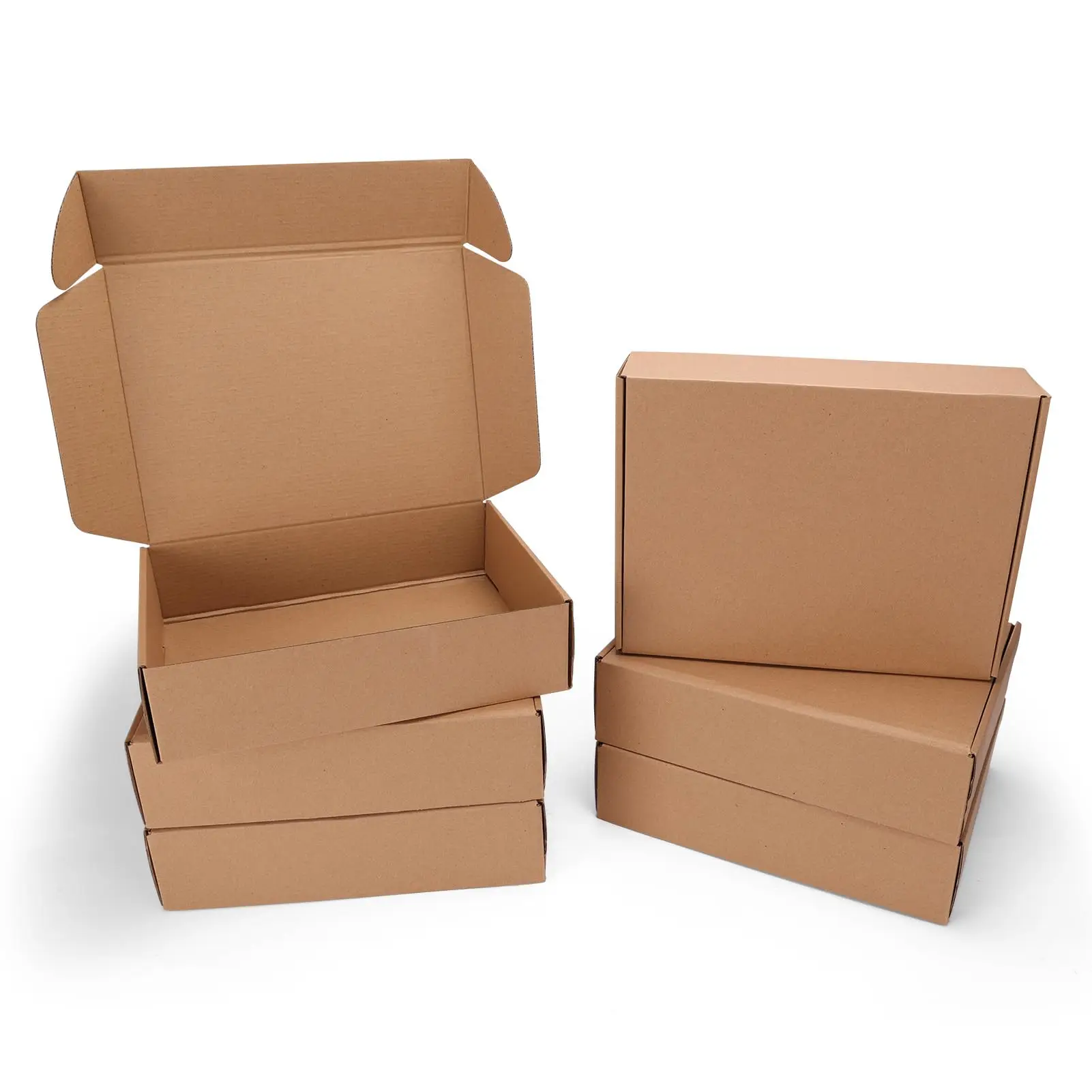 Economy ECO Recyclable Custom Foldable Paper Box Corrugated Mailing Box Kraft Paper For Clothes Shipping Boxes Custom Logo