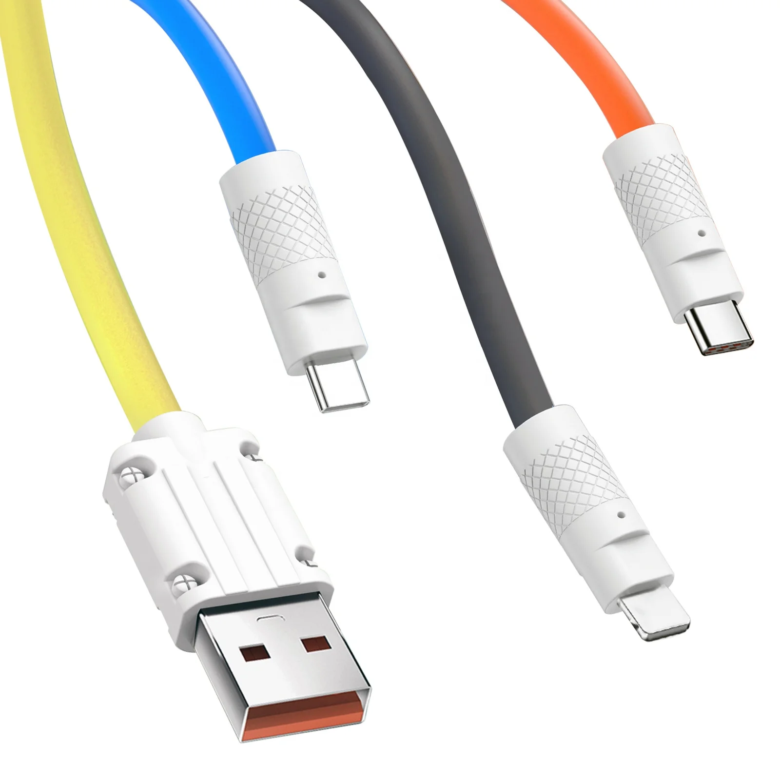 Brand New Design Thick 1M Type C Fast Charging USB Charger Cable for iPhone for Samsung