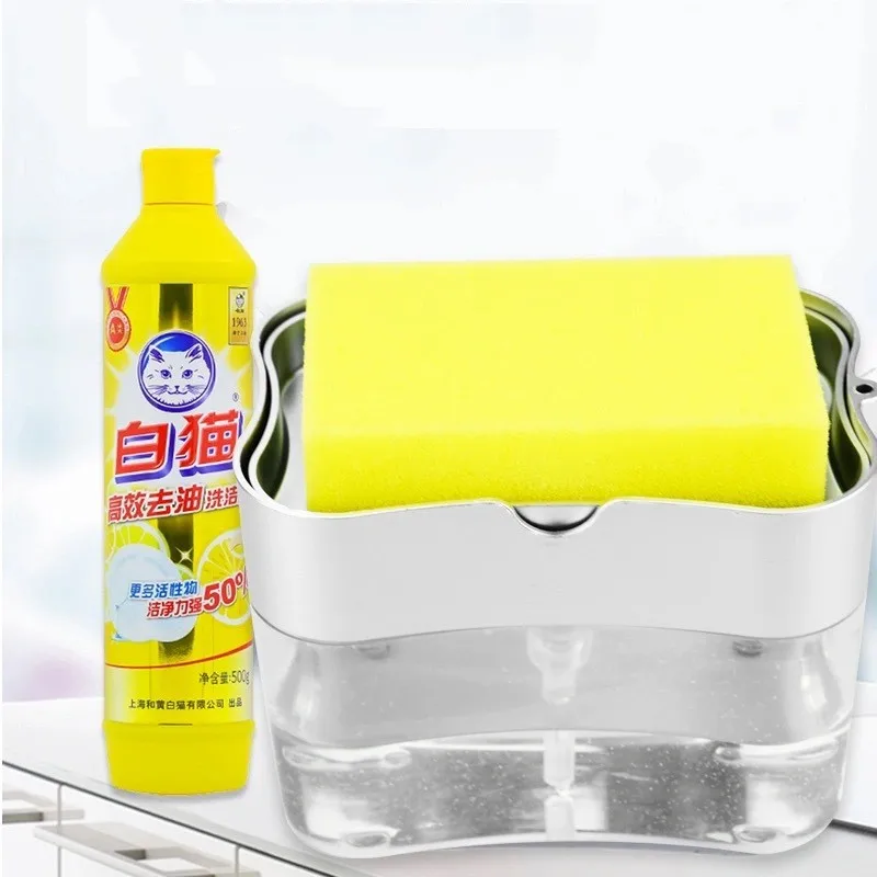 Hot sale shower sponge soap dispenser hand liquid soap dispensers dish foam soap dispenser for kitchen/Bathroom sink