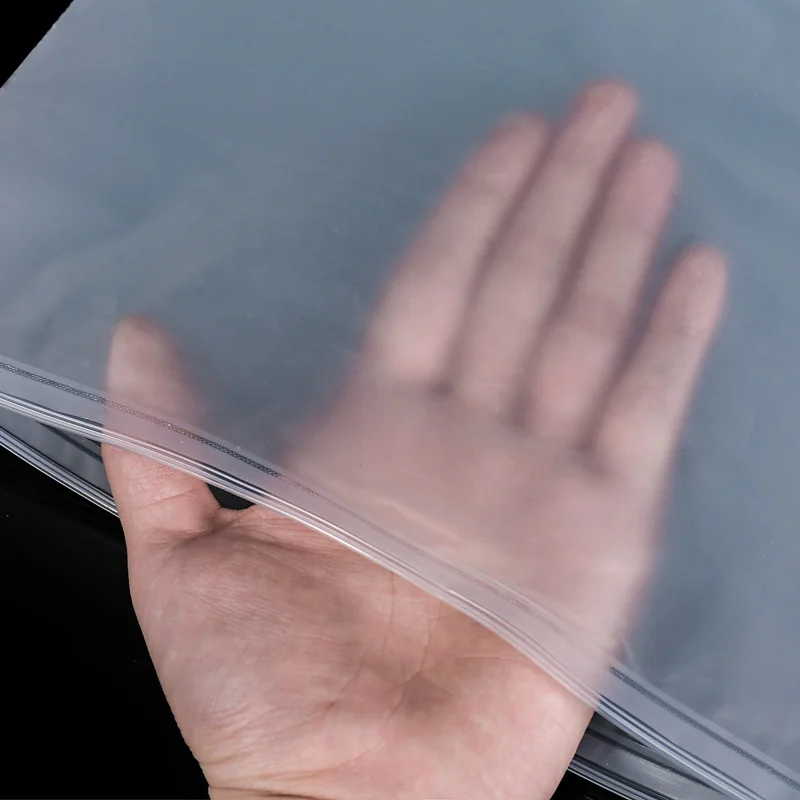Custom frosted Matte Print Pe Zipper lock Poly Slider Zipper Lock  Plastic Packaging Bag For Clothes Garments