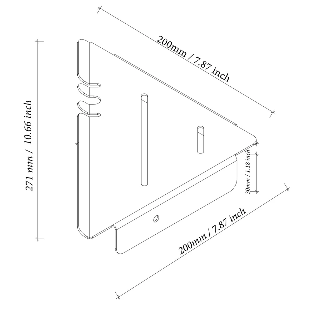 Lakeso 20*27.1cm Bathroom Shelves Household Bathroom Supplies Storage Bathroom Shelves