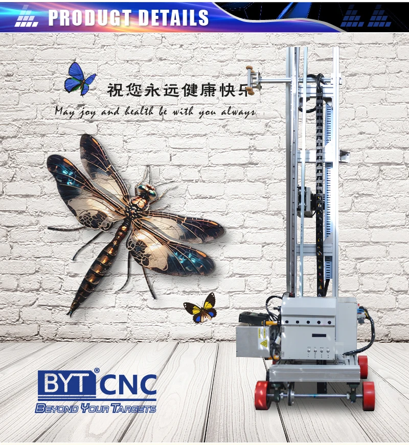 advertising business manufacturer wall floor printer uv based  inkjet automatic wall ground printer robot picture