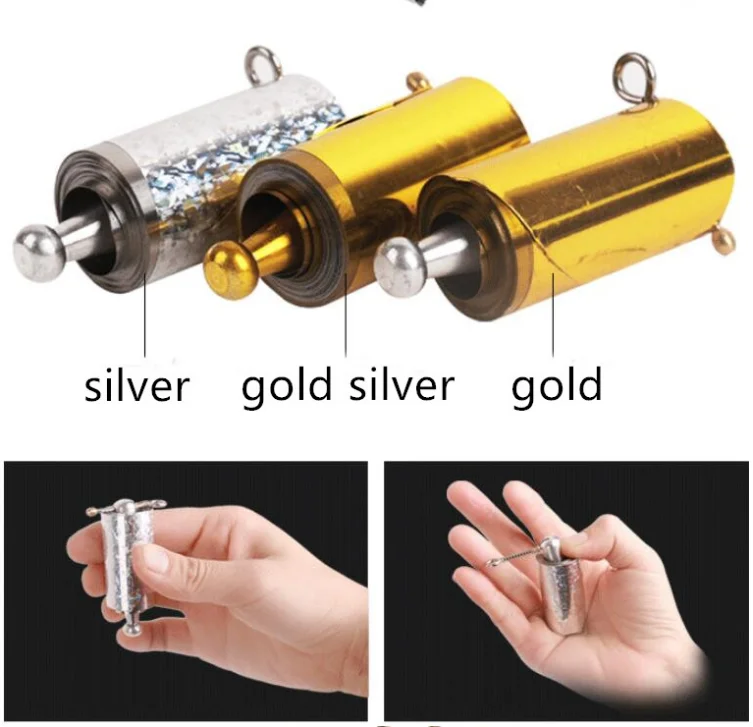 
Amazo Hot Sale 1.1m Magic wand pocket staff sticks Magic Metal Steel Spring Telescopic Rod Stick 