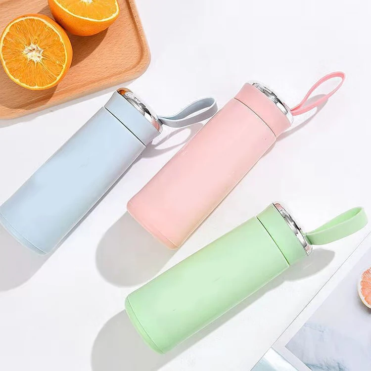 Manufacturer Cheaper Hiking Outdoor Sport Hot and Cold Water Children School Cute Gift Glass Water Bottle