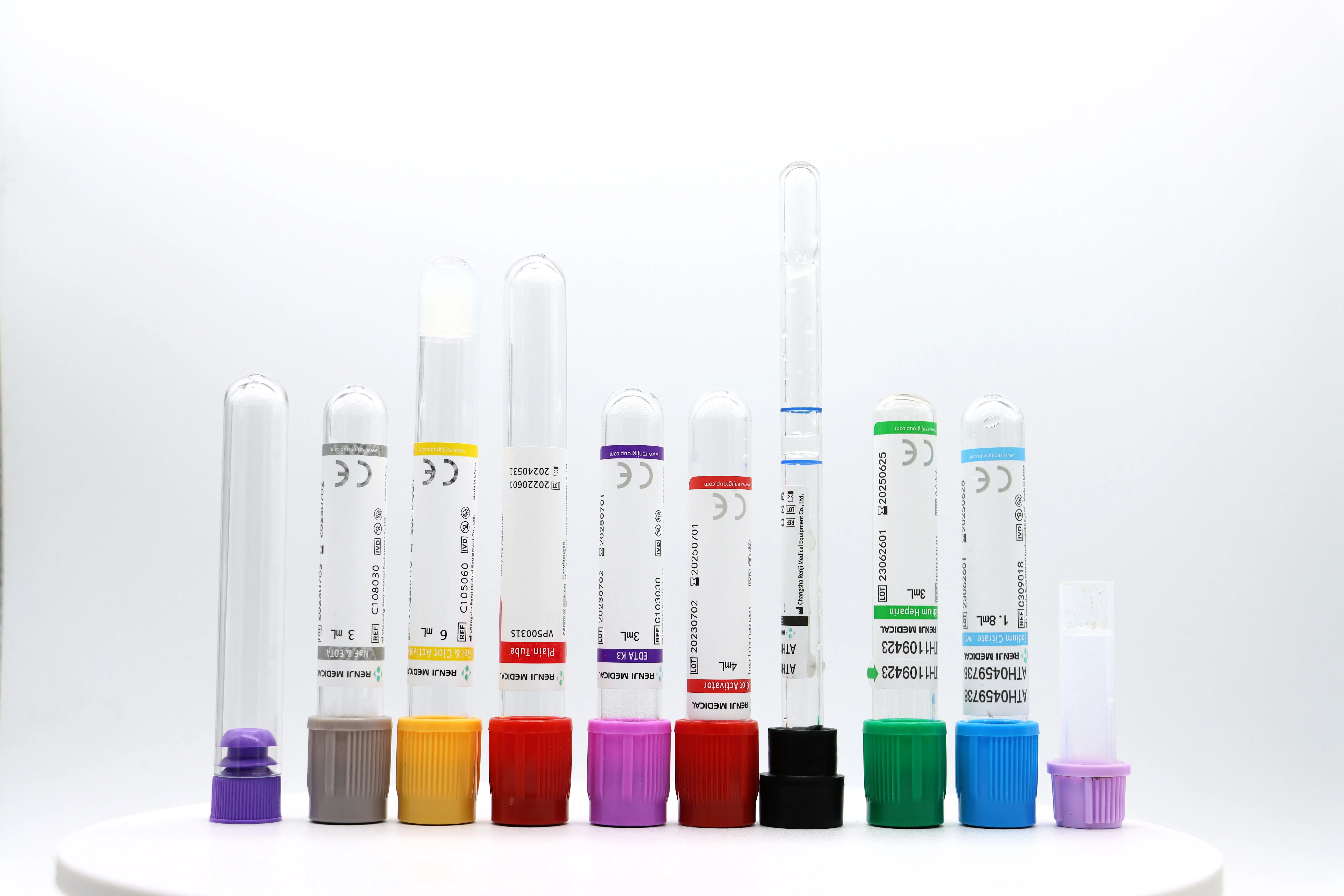 collector microtainer edta k2 or k3 blood vacuum tube and dry tube