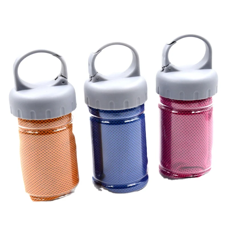 55% полиамид + 45% полиэстер, спортивное полотенце с влажным охлаждением для бегунов, которое сохраняет прохладу