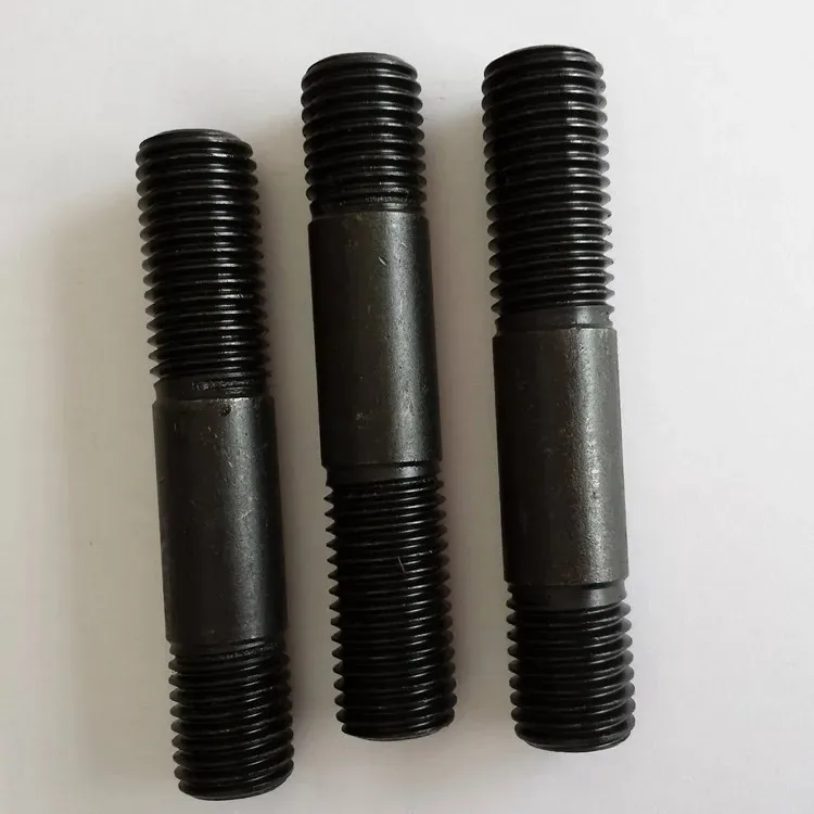 Double Head Bolts  custom various sizes carbon steel  Black oxide Grade4.8/8.8 /10.9   GB  galvanize