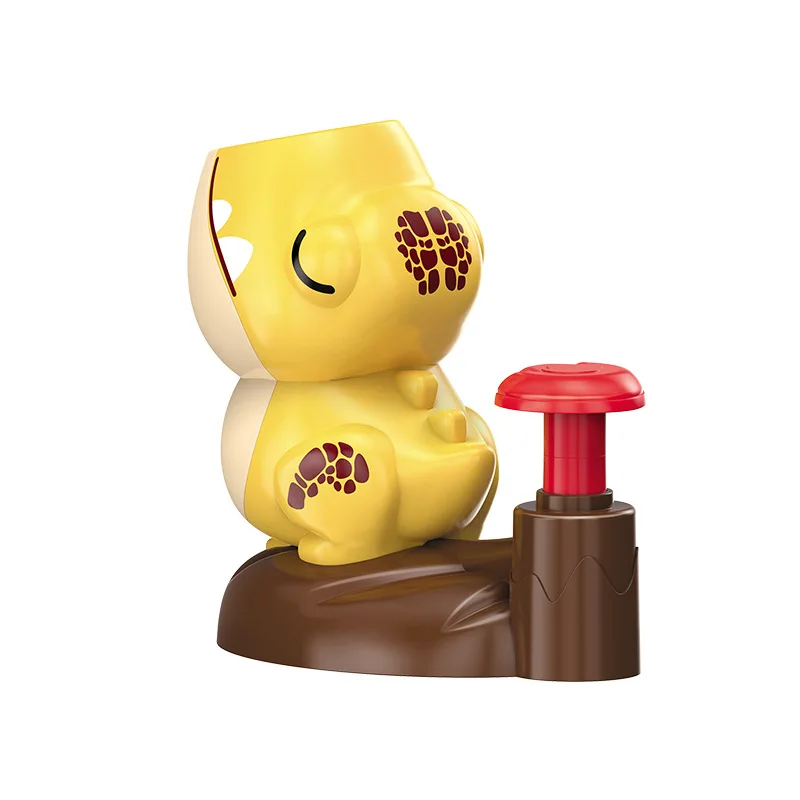 Funny Dinosaur&frog Ejection Foot Stepping On Flying Saucer High Altitude Bamboo Dragonfly Toys Outdoor Competitive For Kid Toys